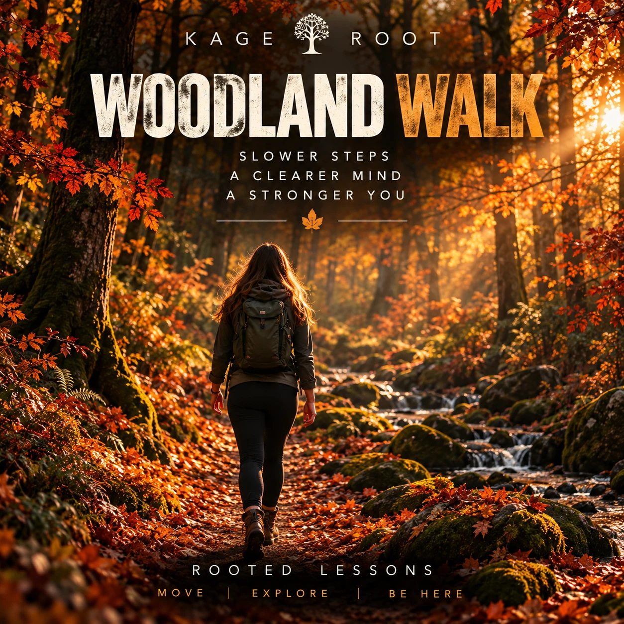 Autumn Woodland Walk - woman